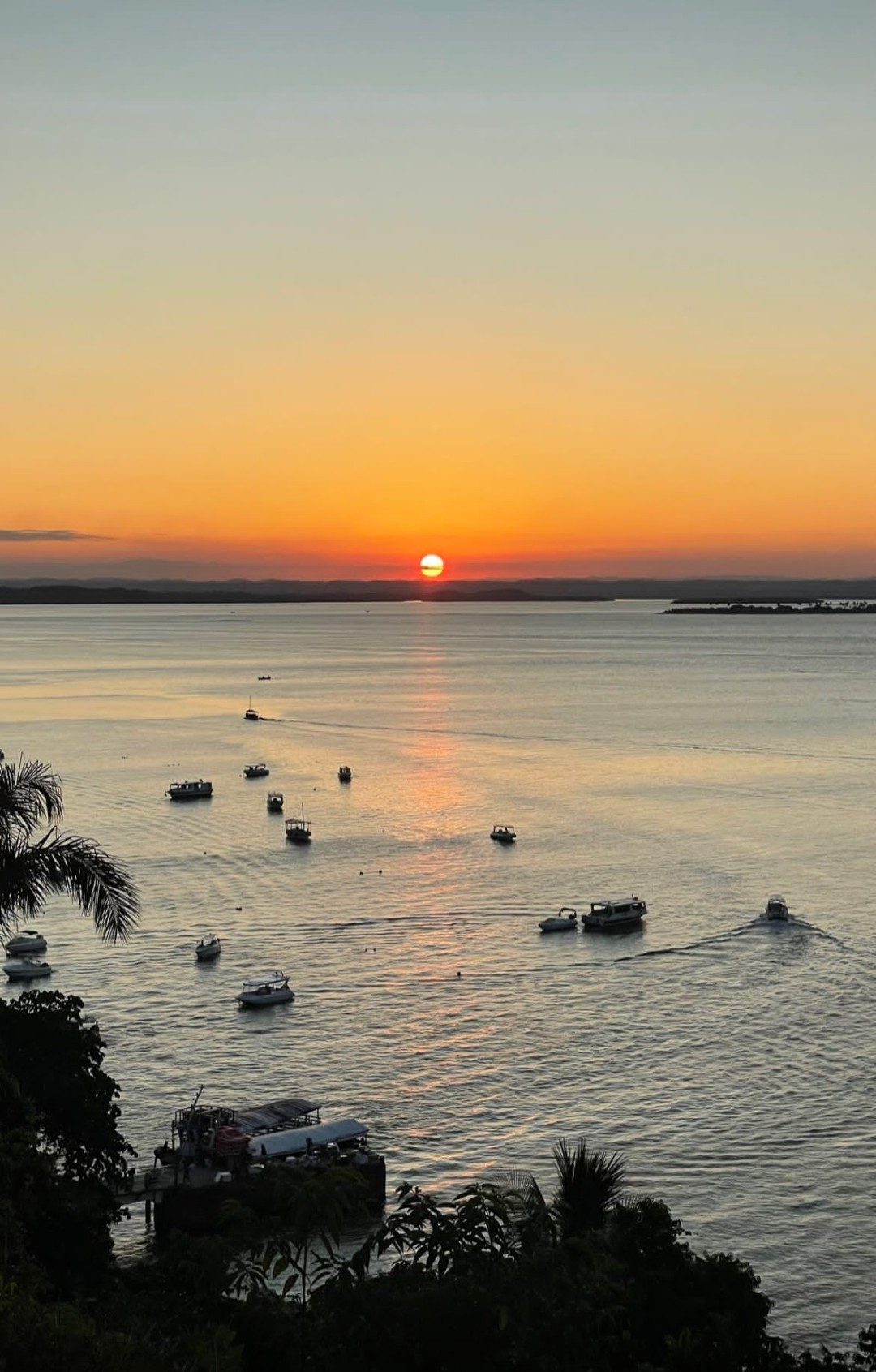 Pôr do sol na Ilha de Tinharé