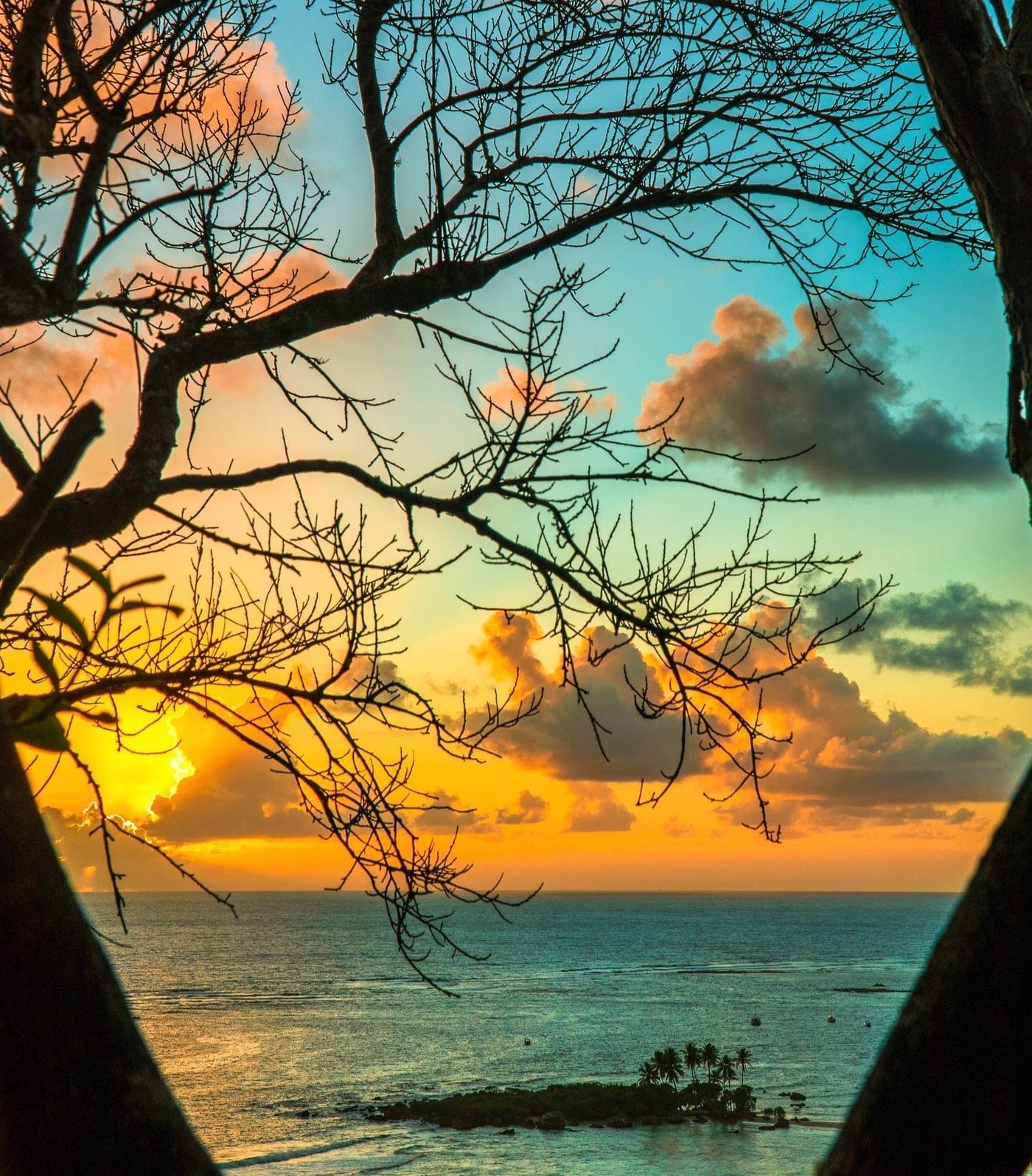 Pôr do sol na Ilha de Tinharé